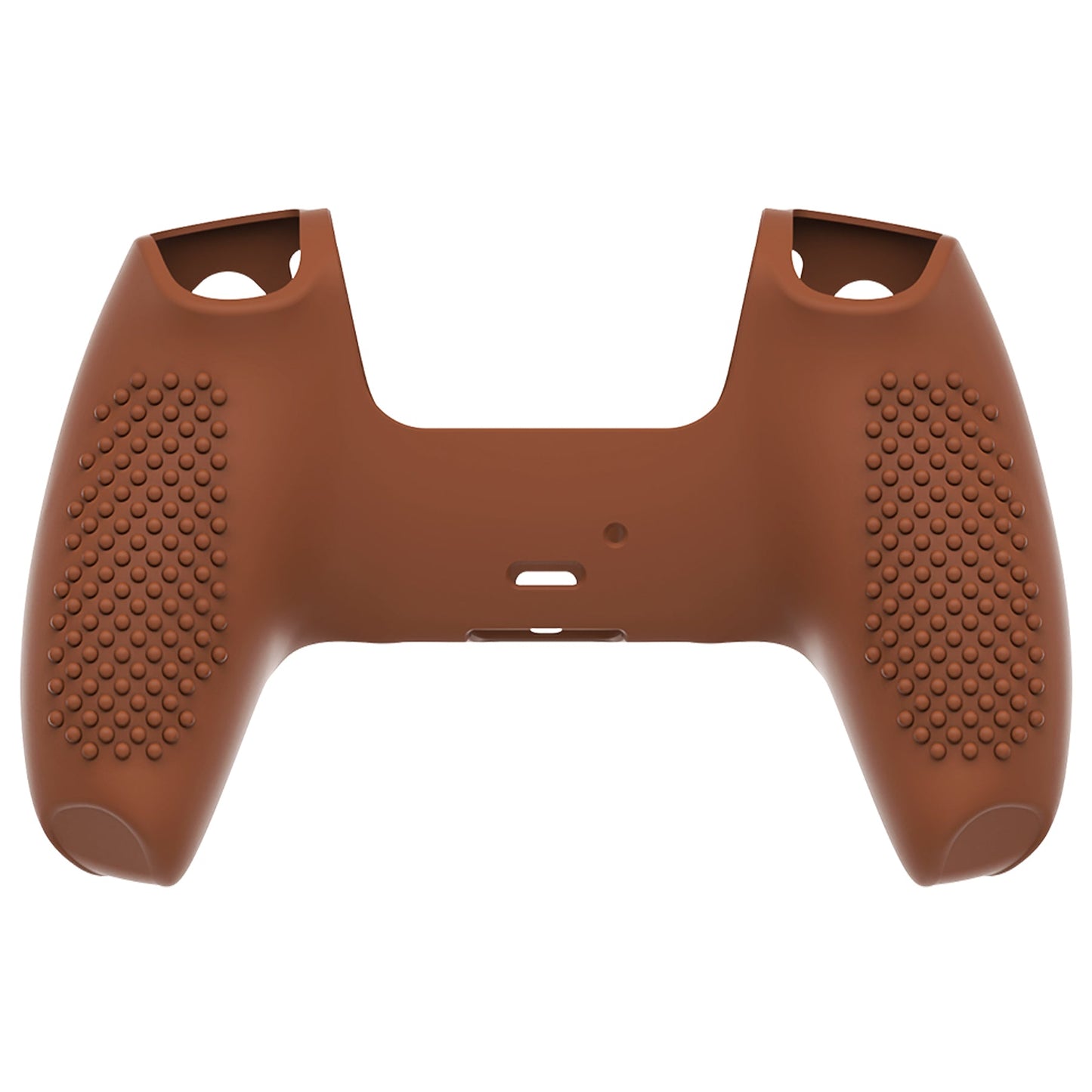 PlayVital 3D Studded Edition Anti-Slip Silicone Cover Skin with Thumb Grip Caps for PS5 Wireless Controller - Signal Brown - TDPF032 PlayVital