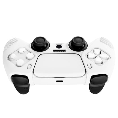 PlayVital 3D Studded Edition Anti-Slip Silicone Cover Skin with Thumb Grip Caps for PS5 Wireless Controller - White - TDPF002 PlayVital