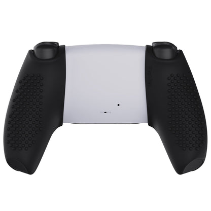 PlayVital 3D Studded Edition Anti-Slip Silicone Cover Skin with Thumb Grip Caps for PS5 Wireless Controller, Compatible with Charging Station - Black - TDPF015 PlayVital