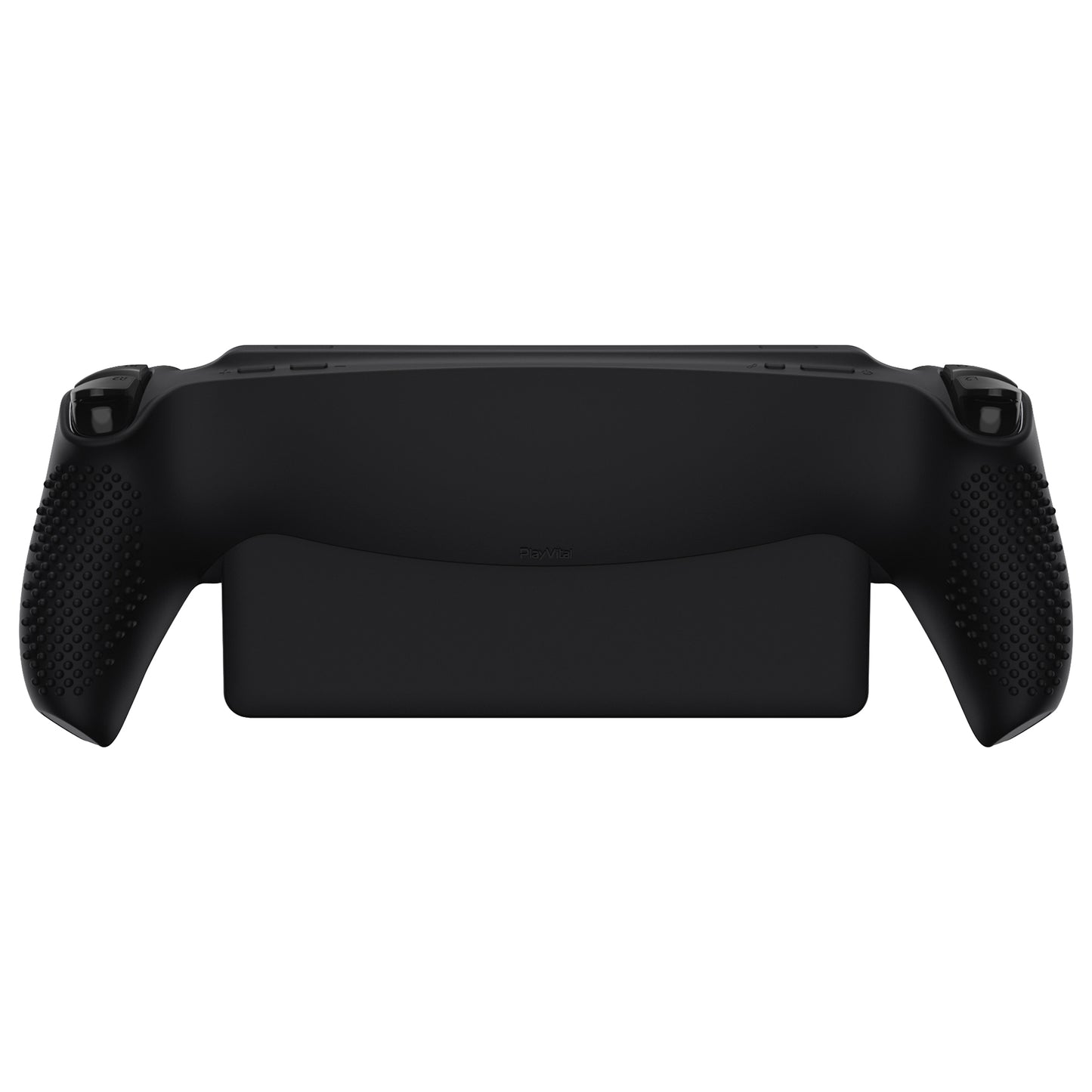 PlayVital 3D スタッドエディション 滑り止めシリコン保護ケース サムグリップ付き PS Portal リモート プレーヤー用 【ブラック】