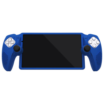 PlayVital 3D スタッドエディション 滑り止めシリコン保護ケース サムグリップ付き PS Portal リモート プレーヤー用【ブルー 】