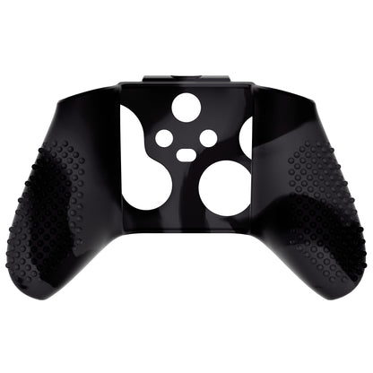 PlayVital 3D スタッドエディション 滑り止めシリコンカバースキン サムグリップキャップ付き Xbox Series X/S コントローラー & Xbox Core ワイヤレスコントローラー用【ダークグレー & ブラック】