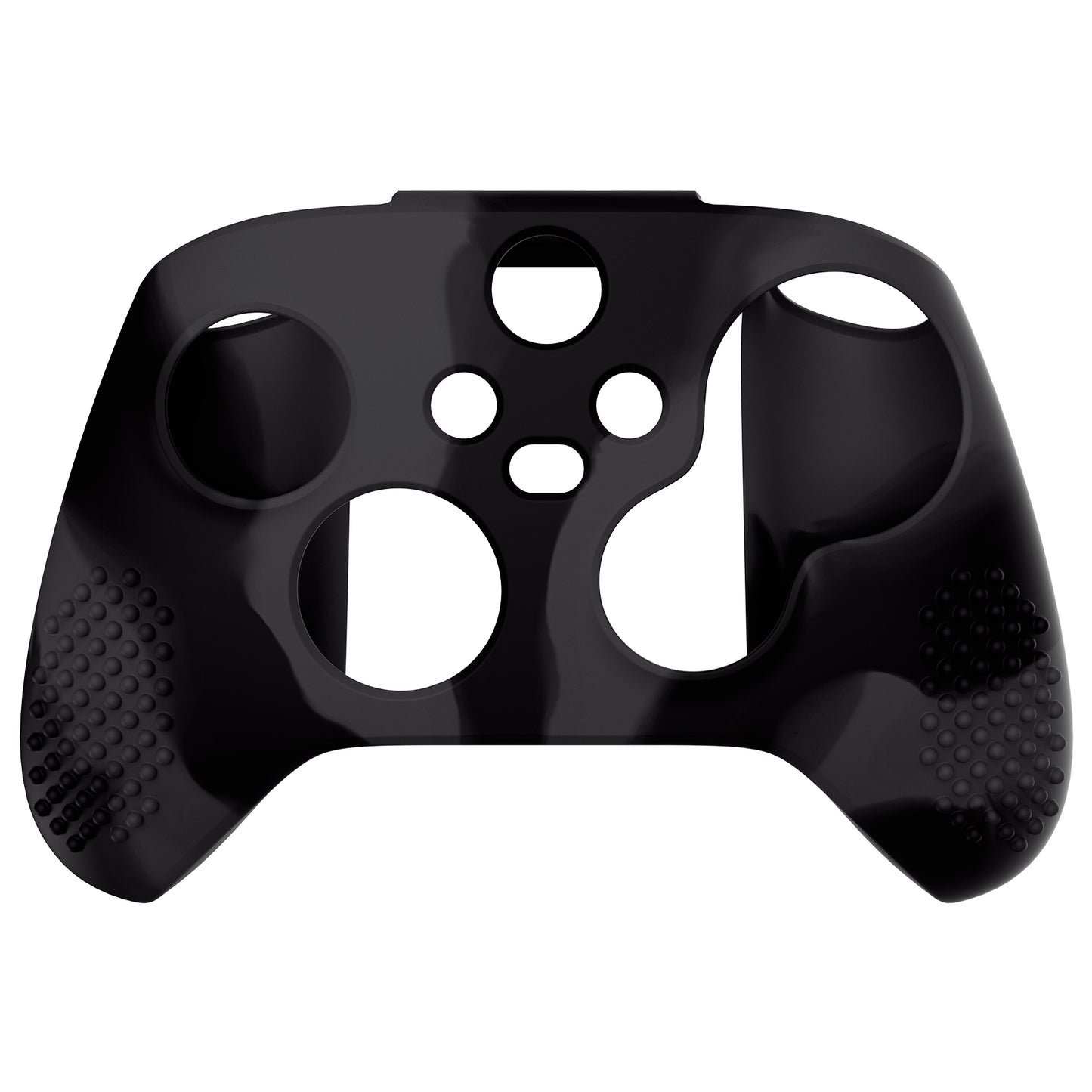 PlayVital 3D スタッドエディション 滑り止めシリコンカバースキン サムグリップキャップ付き Xbox Series X/S コントローラー & Xbox Core ワイヤレスコントローラー用【ダークグレー & ブラック】