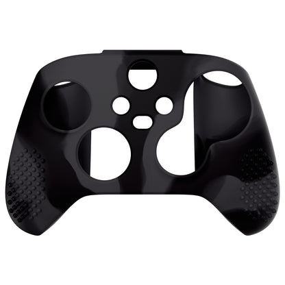 PlayVital 3D スタッドエディション 滑り止めシリコンカバースキン サムグリップキャップ付き Xbox Series X/S コントローラー & Xbox Core ワイヤレスコントローラー用【ダークグレー & ブラック】