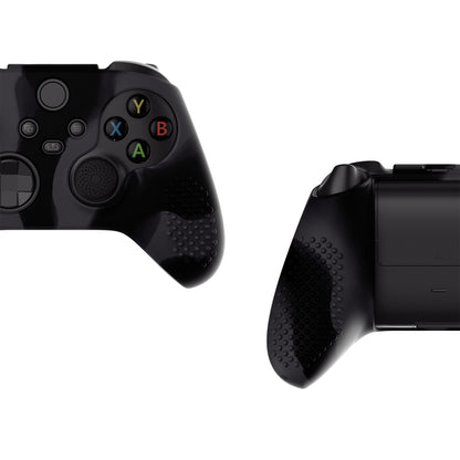 PlayVital 3D スタッドエディション 滑り止めシリコンカバースキン サムグリップキャップ付き Xbox Series X/S コントローラー & Xbox Core ワイヤレスコントローラー用【ダークグレー & ブラック】