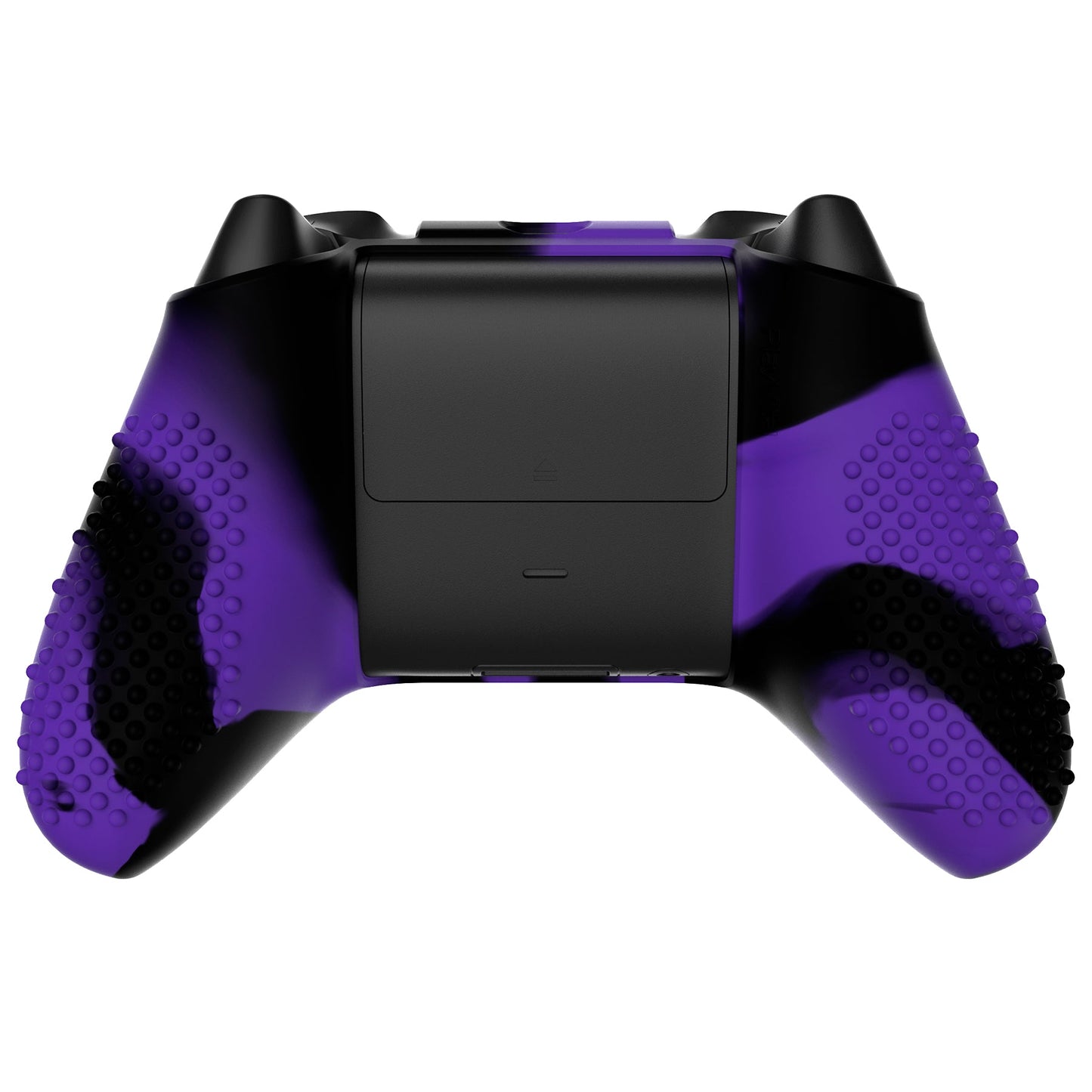 PlayVital 3D Studded Edition Anti-slip Silicone Cover Skin with Thumb Grip Caps for Xbox Series X/S Controller & Xbox Core Wireless Controller - Purple & Black - SDX3022 PlayVital