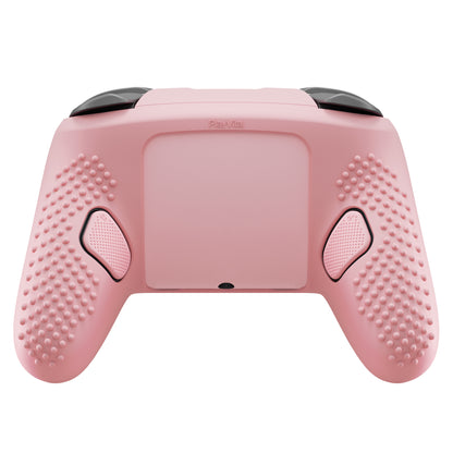PlayVital 3D スタッズエディション シリコンカバースキン Nintendo Switch 2 Proコントローラー用 背面ボタンキャップ・サムグリップ・ステッカー付き 滑り止めグリッププロテクターケース【桜ピンク】