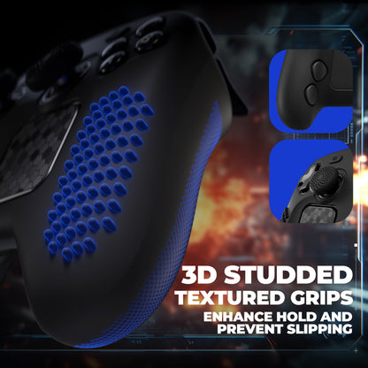 PlayVital 3D Studded Edition シリコンカバー 4個のサムグリップ＆ステッカー付き Steam Controller 2（2026）用【ブラック】