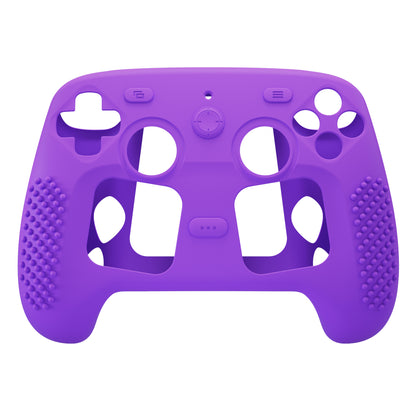 PlayVital 3D Studded Edition シリコンカバー 4個のサムグリップ＆ステッカー付き Steam Controller 2（2026）用【パープル】