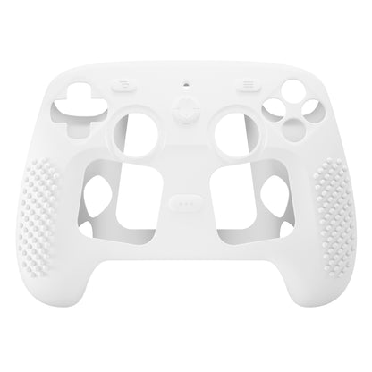 PlayVital 3D Studded Edition シリコンカバー 4個のサムグリップ＆ステッカー付き Steam Controller 2（2026）用【ホワイト】