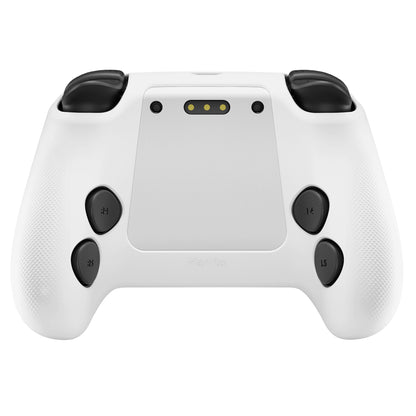 PlayVital 3D Studded Edition シリコンカバー 4個のサムグリップ＆ステッカー付き Steam Controller 2（2026）用【ホワイト】