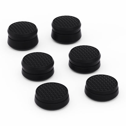 PlayVital 3 Height Armor Thumbs Cushion Caps Thumb Grips for ps5, for ps4, Thumbstick Grip Cover for Xbox Core Wireless Controller, Thumb Grip Caps for Xbox One, Elite Series 2, for Switch Pro - Black - PJM3067 PlayVital