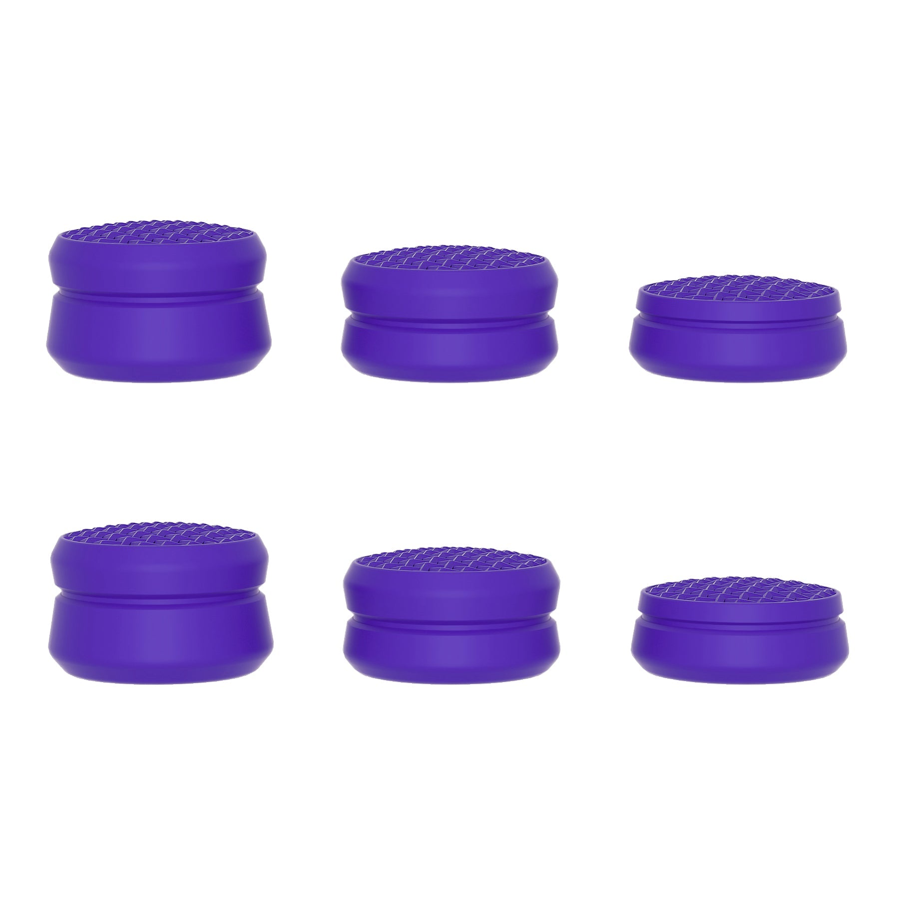 PlayVital 3 Height Armor Thumbs Cushion Caps Thumb Grips for ps5, for ps4, Thumbstick Grip Cover for Xbox Core Wireless Controller, Thumb Grip Caps for Xbox One, Elite Series 2, for Switch Pro - Purple - PJM3069 PlayVital