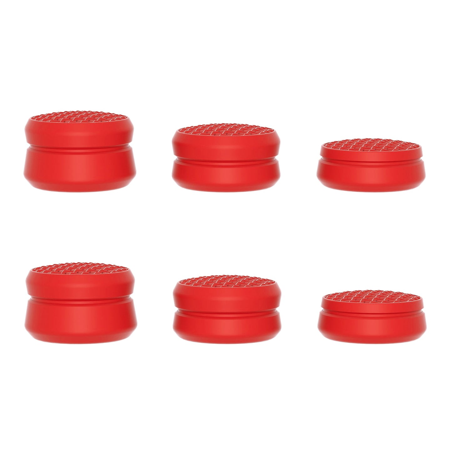 PlayVital 3 Height Armor Thumbs Cushion Caps Thumb Grips for ps5, for ps4, Thumbstick Grip Cover for Xbox Core Wireless Controller, Thumb Grip Caps for Xbox One, Elite Series 2, for Switch Pro - Passion Red - PJM3071 PlayVital