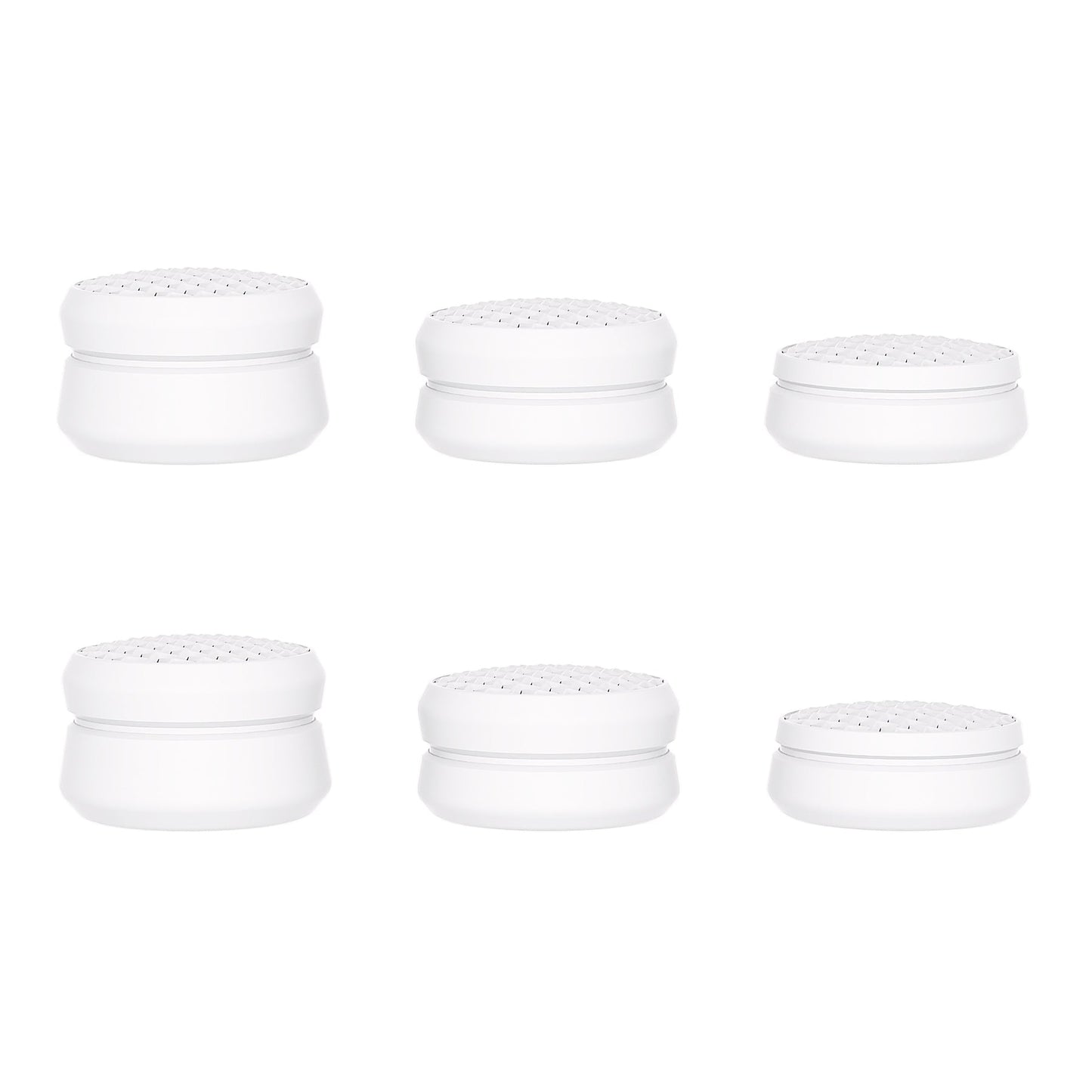 PlayVital 3 Height Armor Thumbs Cushion Caps Thumb Grips for ps5, for ps4, Thumbstick Grip Cover for Xbox Core Wireless Controller, Thumb Grip Caps for Xbox One, Elite Series 2, for Switch Pro - White - PJM3068 PlayVital