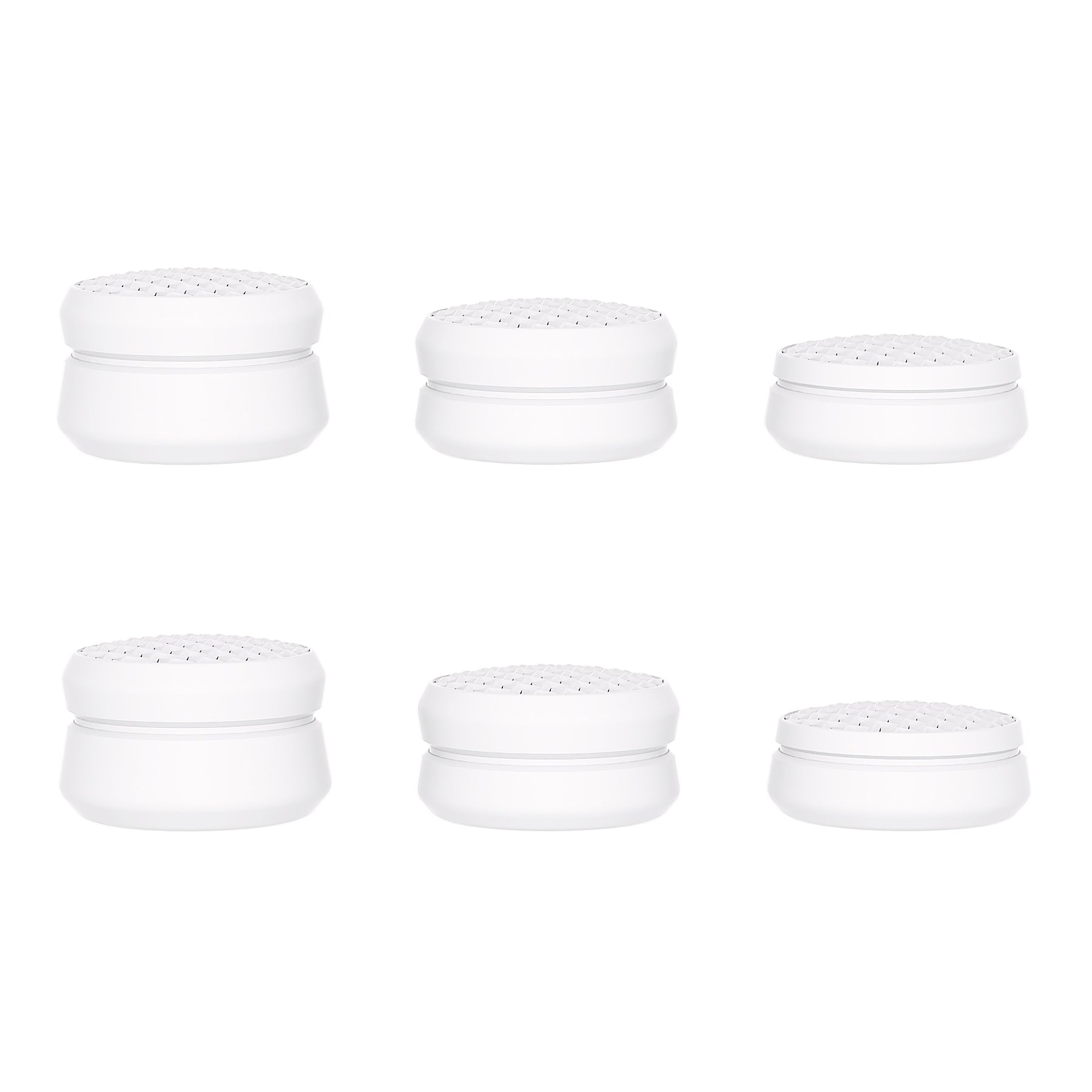 PlayVital 3 Height Armor Thumbs Cushion Caps Thumb Grips for ps5, for ps4, Thumbstick Grip Cover for Xbox Core Wireless Controller, Thumb Grip Caps for Xbox One, Elite Series 2, for Switch Pro - White - PJM3068 PlayVital