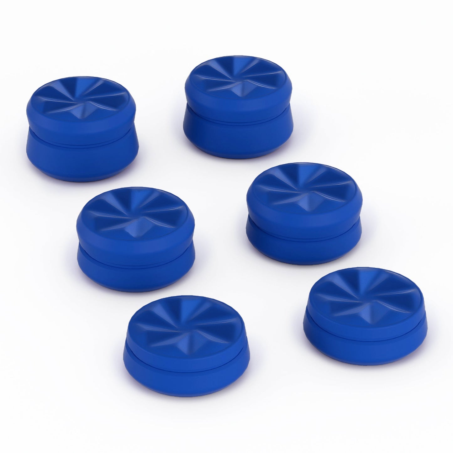 PlayVital 3 Height Hurricane Thumbs Cushion Caps Thumb Grips for ps5, for ps4, Thumbstick Grip Cover for Xbox Core Wireless Controller, Thumb Grips for Xbox One, Elite Series 2, for Switch Pro - Blue - PJM3065 PlayVital