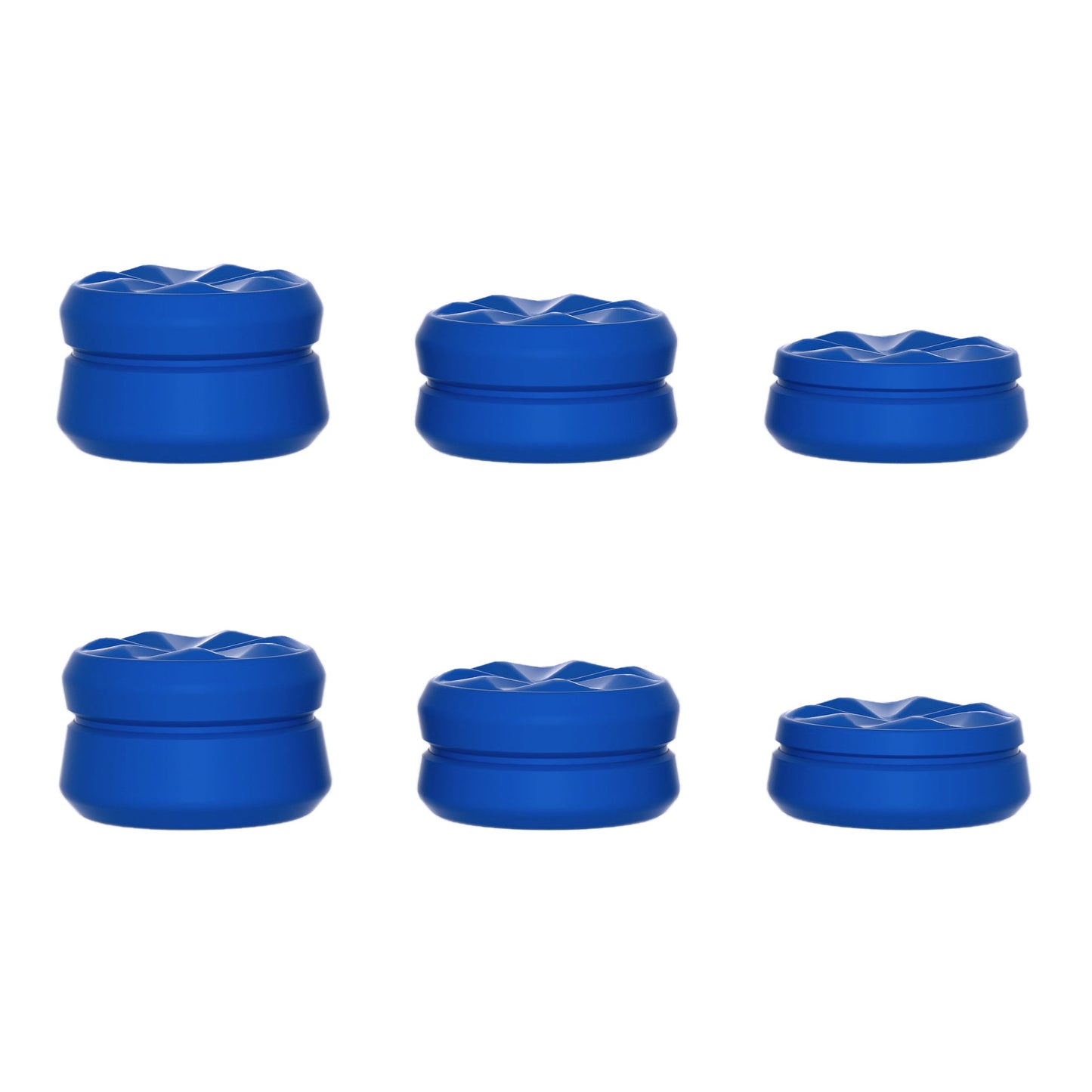 PlayVital 3 Height Hurricane Thumbs Cushion Caps Thumb Grips for ps5, for ps4, Thumbstick Grip Cover for Xbox Core Wireless Controller, Thumb Grips for Xbox One, Elite Series 2, for Switch Pro - Blue - PJM3065 PlayVital