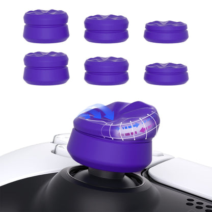 PlayVital 3 Height Hurricane Thumbs Cushion Caps Thumb Grips for ps5, for ps4, Thumbstick Grip Cover for Xbox Core Wireless Controller, Thumb Grips for Xbox One, Elite Series 2, for Switch Pro - Purple - PJM3064 PlayVital