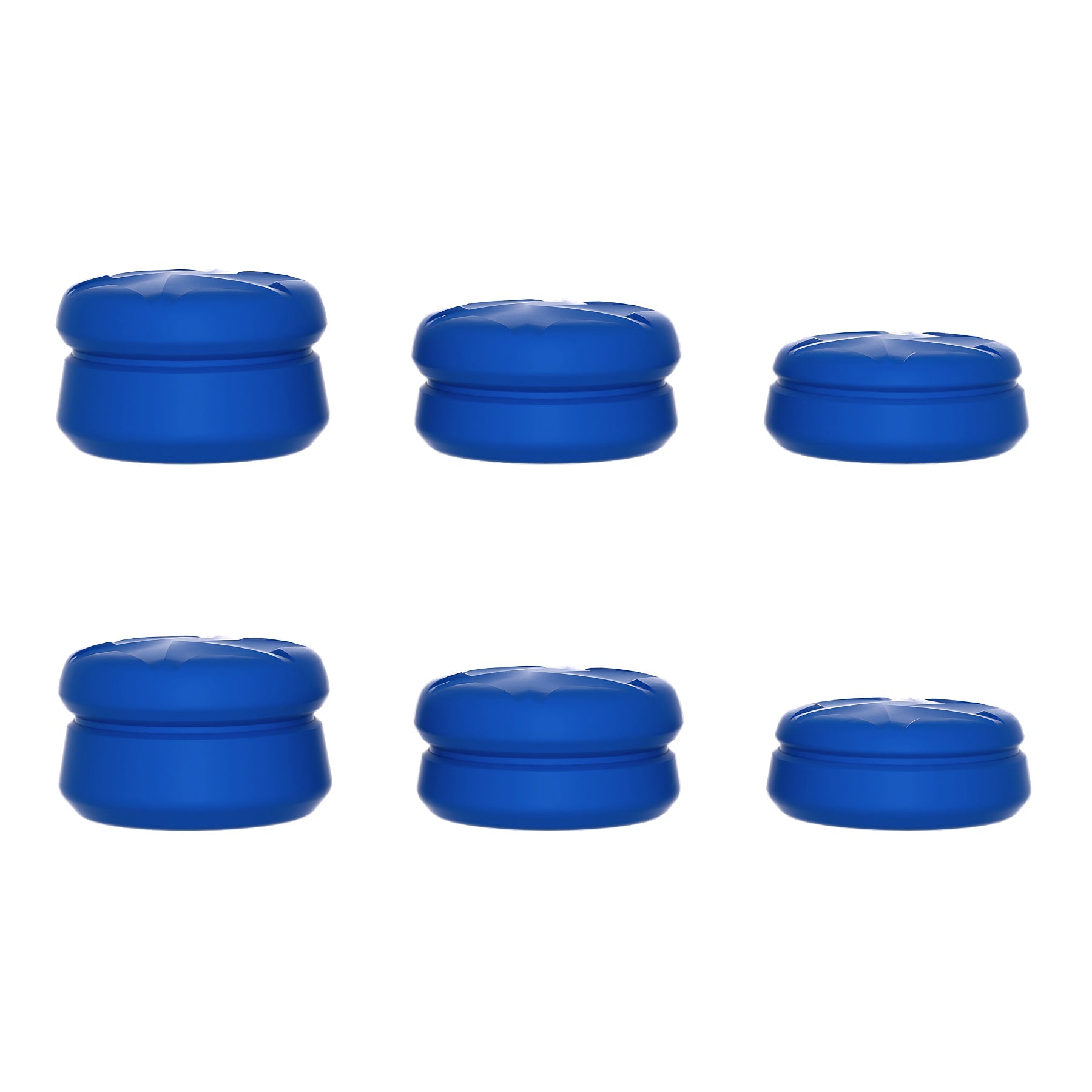 PlayVital 3 Height Razor Thumbs Cushion Caps Thumb Grips for ps5, for ps4, Thumbstick Grip Cover for Xbox Core Wireless Controller, Thumb Grip Caps for Xbox One, Elite Series 2, for Switch Pro - Blue - PJM3060 PlayVital