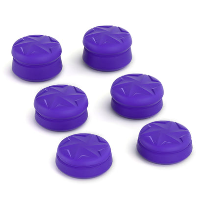 PlayVital 3 Height Razor Thumbs Cushion Caps Thumb Grips for ps5, for ps4, Thumbstick Grip Cover for Xbox Core Wireless Controller, Thumb Grip Caps for Xbox One, Elite Series 2, for Switch Pro - Purple - PJM3059 PlayVital