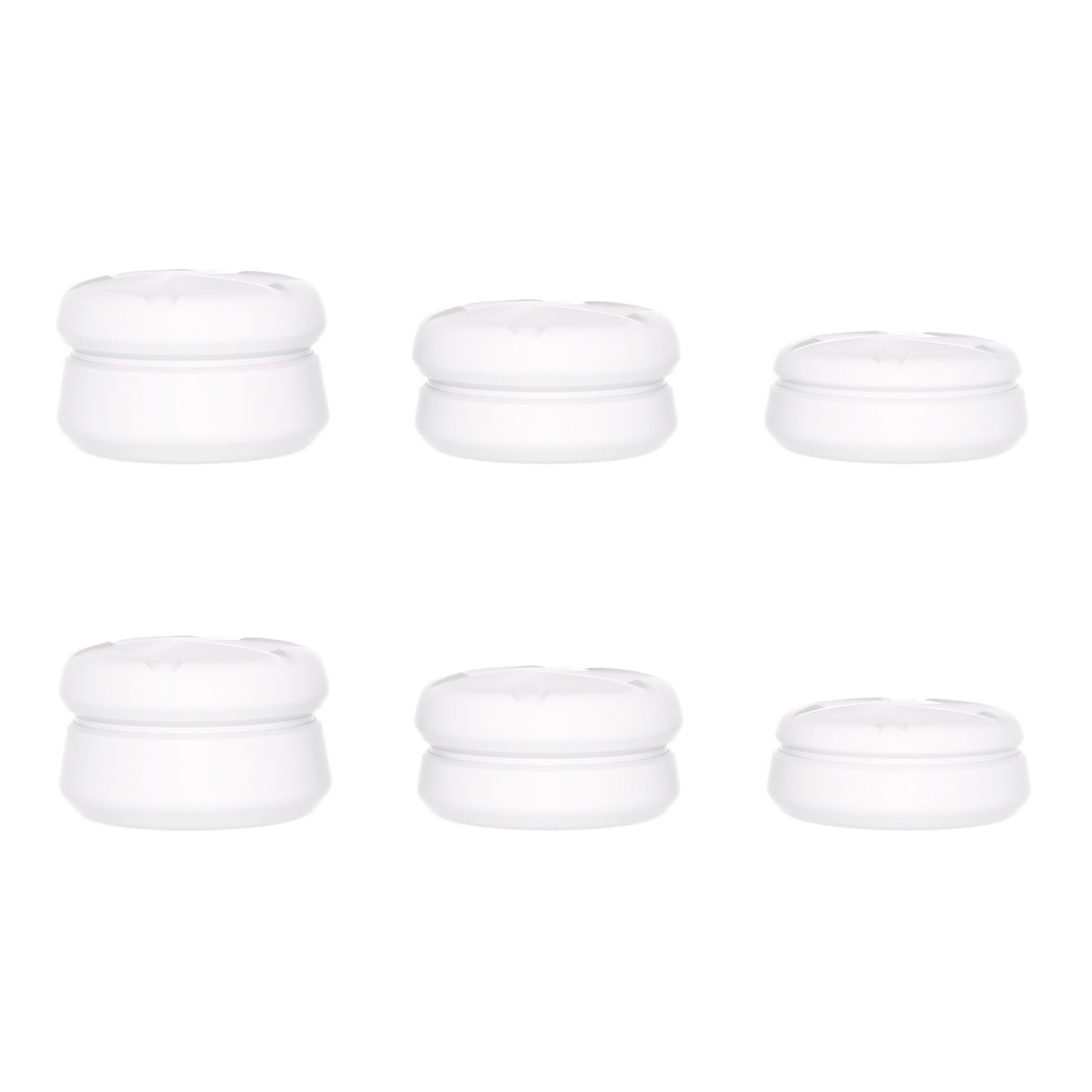 PlayVital 3 Height Razor Thumbs Cushion Caps Thumb Grips for ps5, for ps4, Thumbstick Grip Cover for Xbox Core Wireless Controller, Thumb Grip Caps for Xbox One, Elite Series 2, for Switch Pro - White - PJM3058 PlayVital