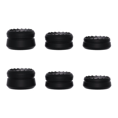 PlayVital 3 Height Turbine Thumbs Cushion Caps Thumb Grips for ps5, for ps4, Thumbstick Grip Cover for Xbox Core Wireless Controller, Thumb Grips for Xbox One, Elite Series 2, for Switch Pro - Black - PJM3052 PlayVital