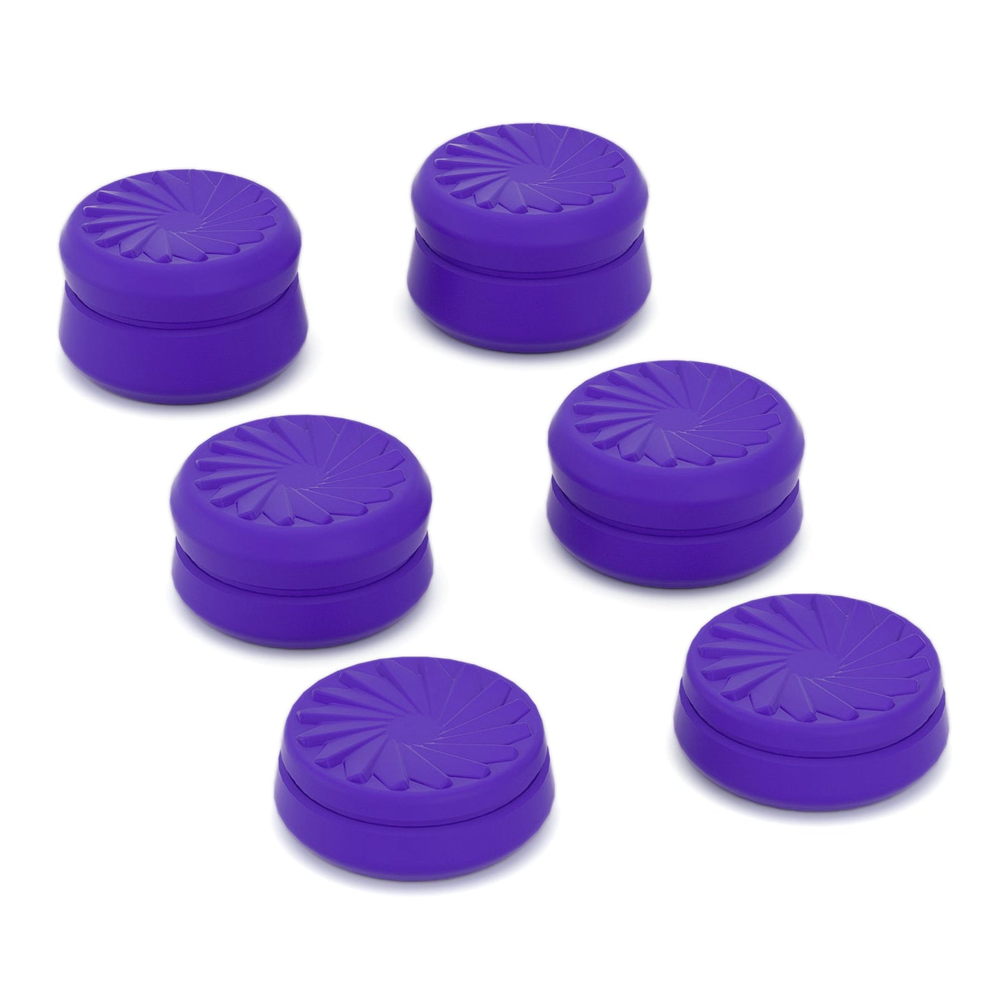 PlayVital 3 Height Turbine Thumbs Cushion Caps Thumb Grips for ps5, for ps4, Thumbstick Grip Cover for Xbox Core Wireless Controller, Thumb Grips for Xbox One, Elite Series 2, for Switch Pro - Purple - PJM3054 PlayVital