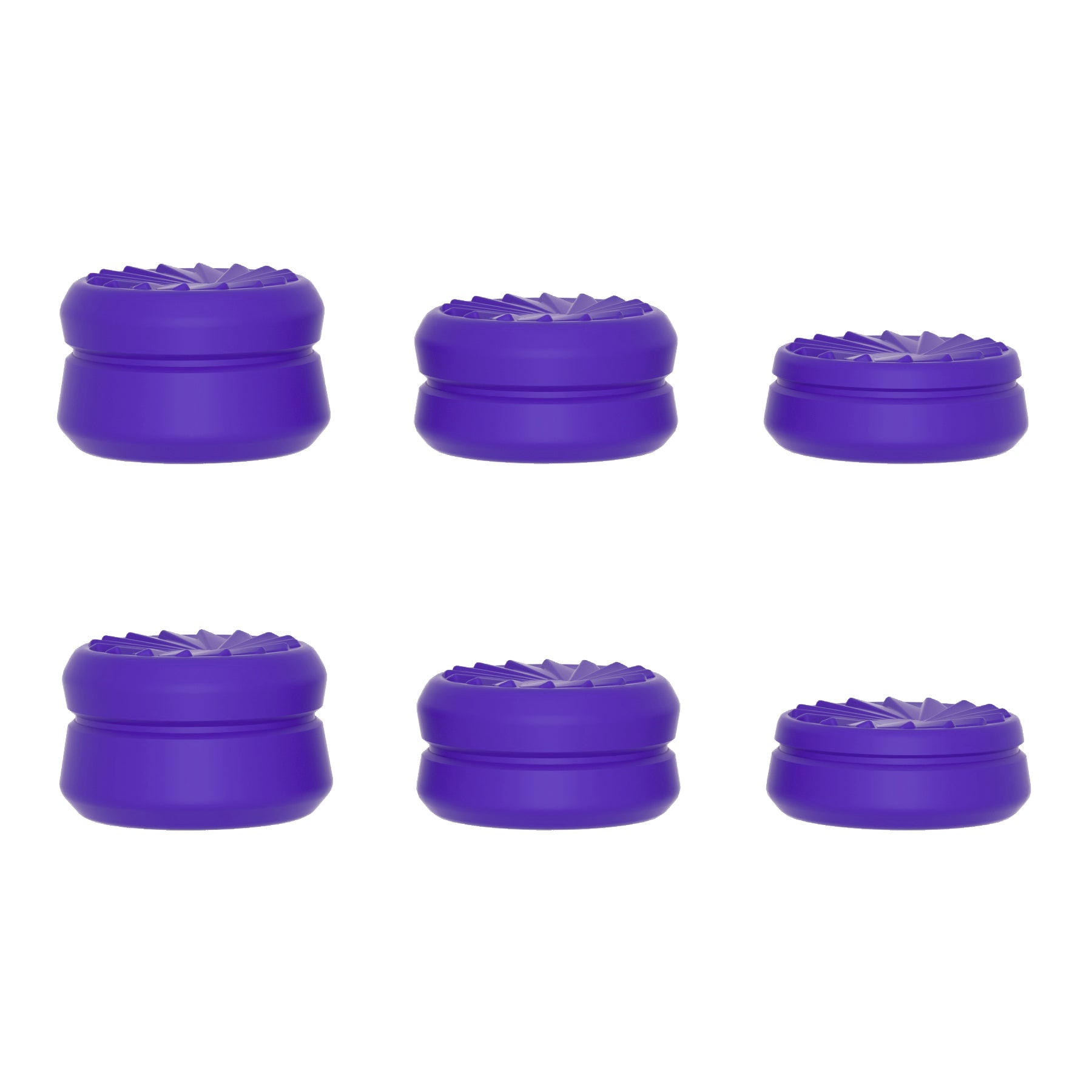 PlayVital 3 Height Turbine Thumbs Cushion Caps Thumb Grips for ps5, for ps4, Thumbstick Grip Cover for Xbox Core Wireless Controller, Thumb Grips for Xbox One, Elite Series 2, for Switch Pro - Purple - PJM3054 PlayVital