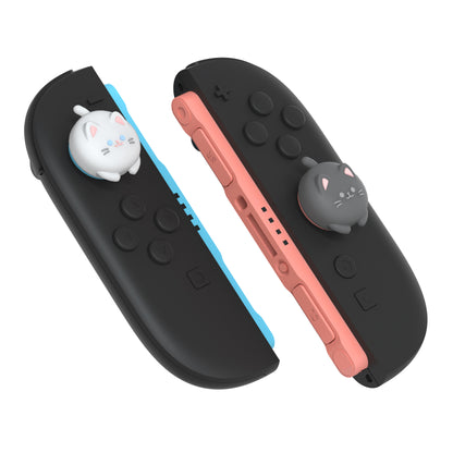 PlayVital Switch 2（2025年新モデル）対応 親指グリップキャップ 4個セット  かわいいシリコン製スティックカバー Joycon用 耐久性ある 【キューティーキティ】