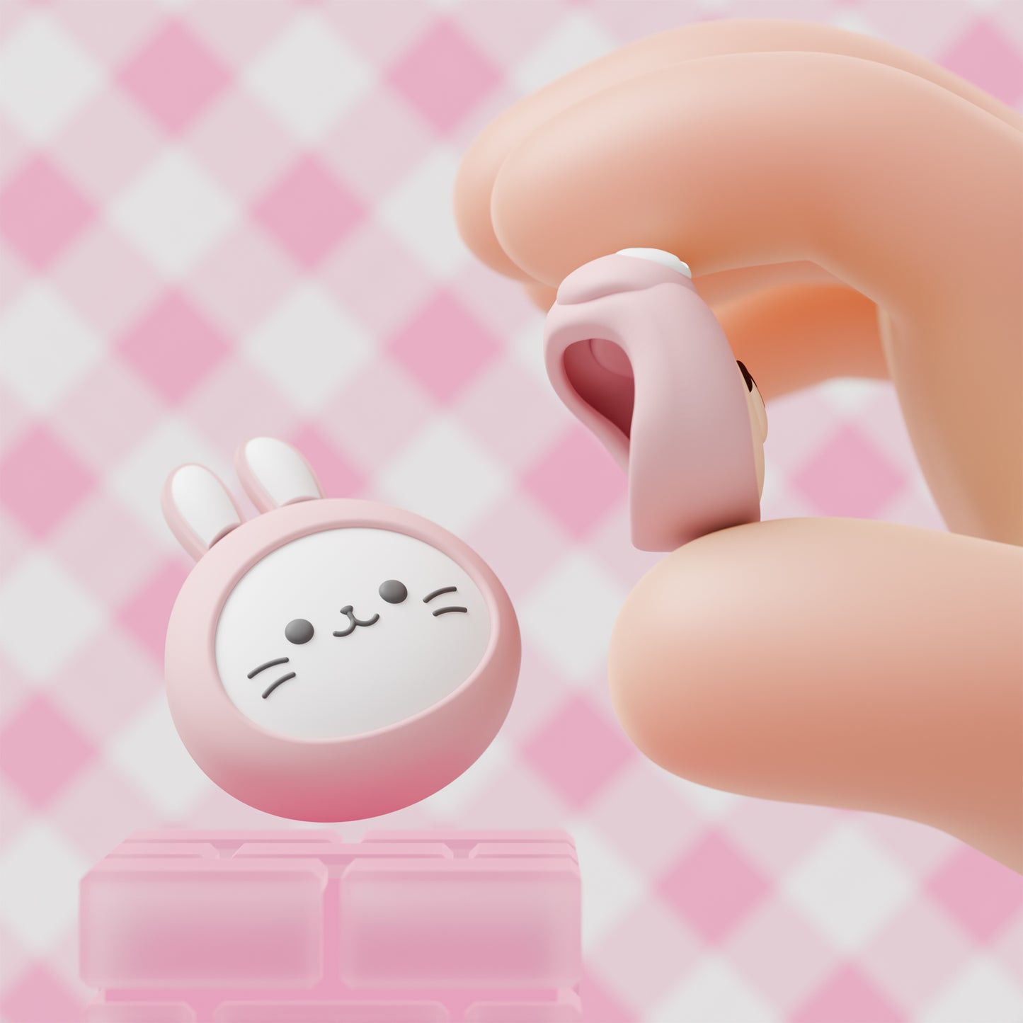 PlayVital Switch 2（2025年新モデル）対応 親指グリップキャップ 4個セット  かわいいシリコン製スティックカバー Joycon用 耐久性ある 【ウサギの着ぐるみ猫やカエルの着ぐるみ犬】