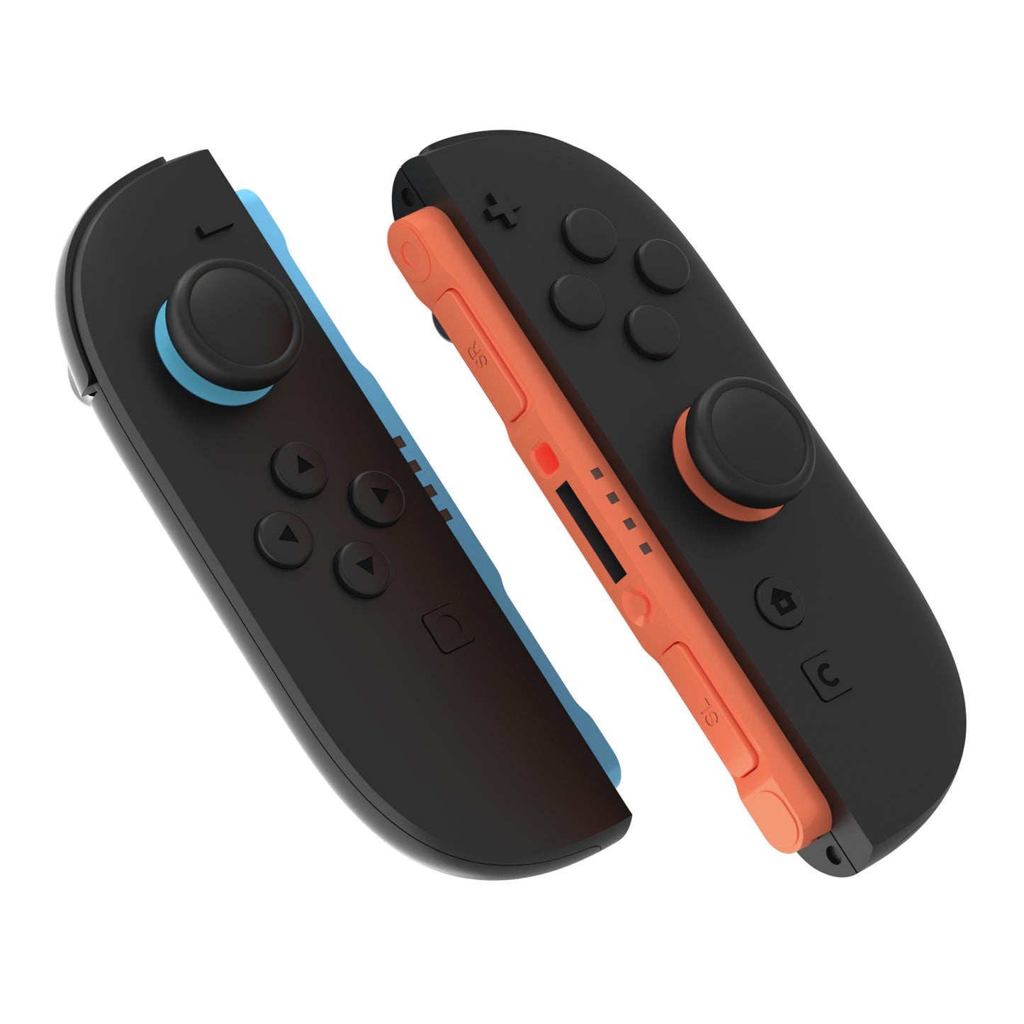 PlayVital 2025年新型Switch 2対応用親指グリップキャップ 4個セットジョイコン対応シリコン素材 快適フィット 滑り止めスティックカバー 【ブラック】