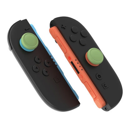 PlayVital 2025年新型Switch 2対応用親指グリップキャップ 4個セットジョイコン対応シリコン素材 快適フィット 滑り止めスティックカバー 【抹茶グリーン】