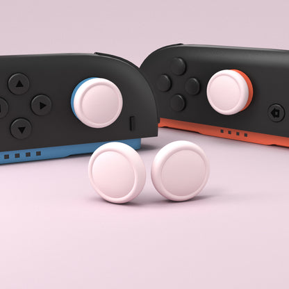 PlayVital 2025年新型Switch 2対応用親指グリップキャップ 4個セットジョイコン対応シリコン素材 快適フィット 滑り止めスティックカバー 【ピンク】