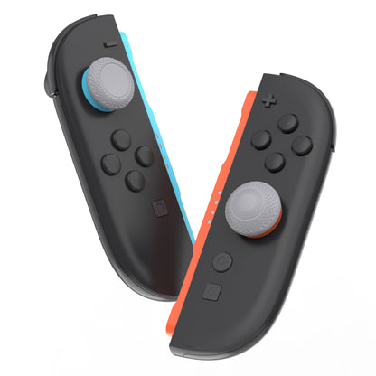 PlayVital 2025年新型Switch 2対応用親指グリップキャップ 8個セットプロ仕様 高耐久性 滑り止めスティックカバー Switch 2ジョイコン用エイム精度向上スティックキャップ 【グレー】