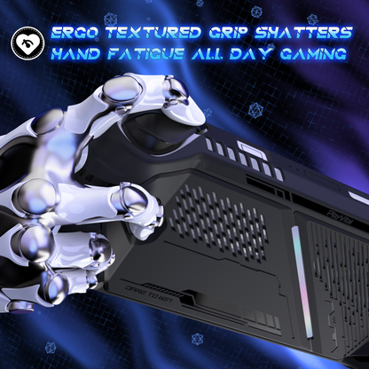 PlayVital ABSOLUTE TPU保護ケース for ROG Ally – ジョイスティックキャップ付き すべり止めグリップカバー【ブラック】