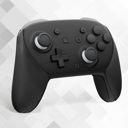 PlayVital 滑り止めPUグリップスキン + シリコン製背面ボタンカバー for Switch 2 Proコントローラー、吸汗仕様 Nintendo Switch 2 Proコントローラー用グリップ 【六角テクスチャー ブラック】