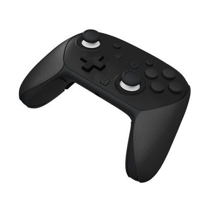 PlayVital 滑り止めPUグリップスキン + シリコン製背面ボタンカバー for Switch 2 Proコントローラー、吸汗仕様 Nintendo Switch 2 Proコントローラー用グリップ 【六角テクスチャー ブラック】