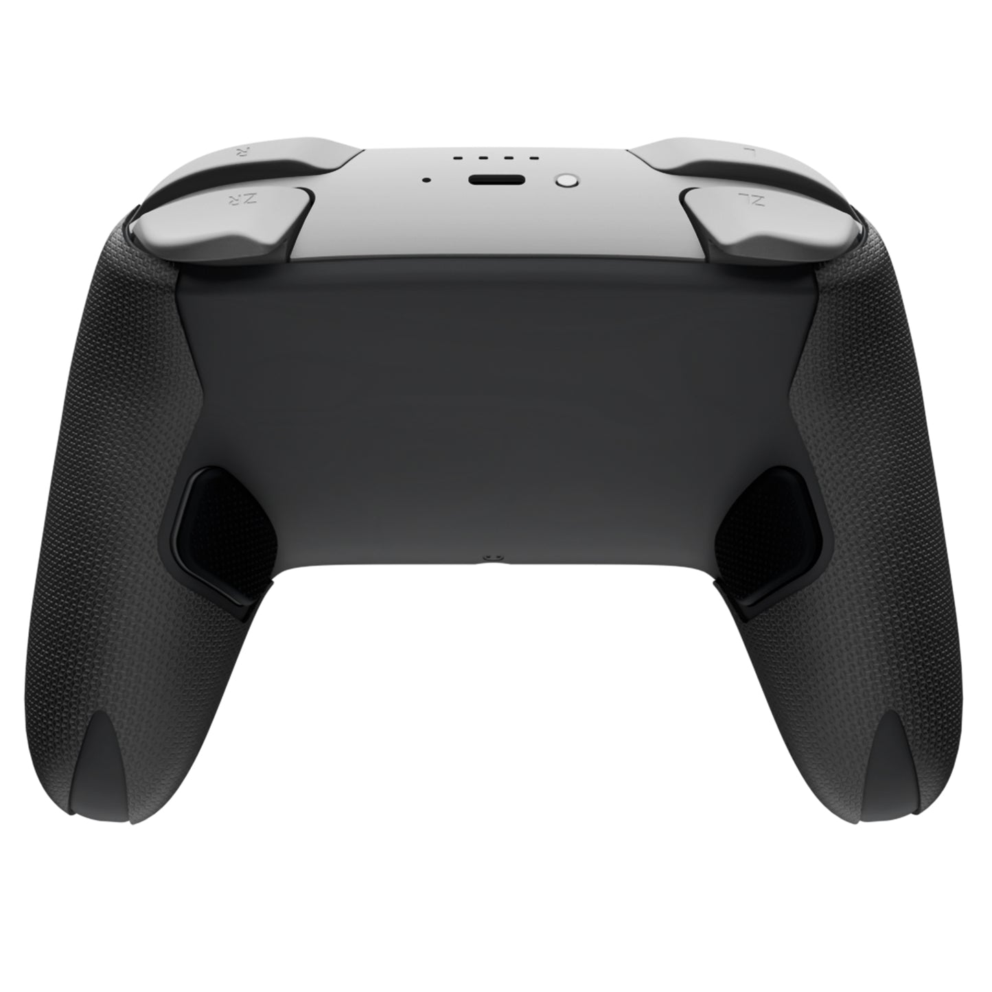 PlayVital 滑り止めPUグリップスキン + シリコン製背面ボタンカバー for Switch 2 Proコントローラー、吸汗仕様 Nintendo Switch 2 Proコントローラー用グリップ 【六角テクスチャー ブラック】