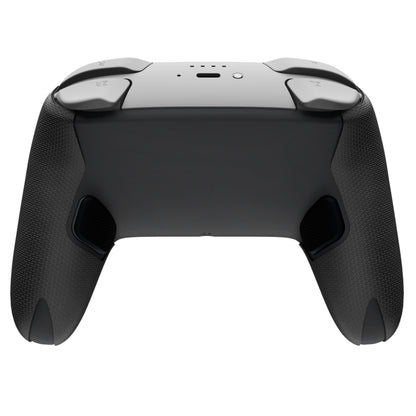PlayVital 滑り止めPUグリップスキン + シリコン製背面ボタンカバー for Switch 2 Proコントローラー、吸汗仕様 Nintendo Switch 2 Proコントローラー用グリップ 【六角テクスチャー ブラック】