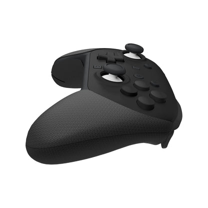 PlayVital 滑り止めPUグリップスキン + シリコン製背面ボタンカバー for Switch 2 Proコントローラー、吸汗仕様 Nintendo Switch 2 Proコントローラー用グリップ 【六角テクスチャー ブラック】