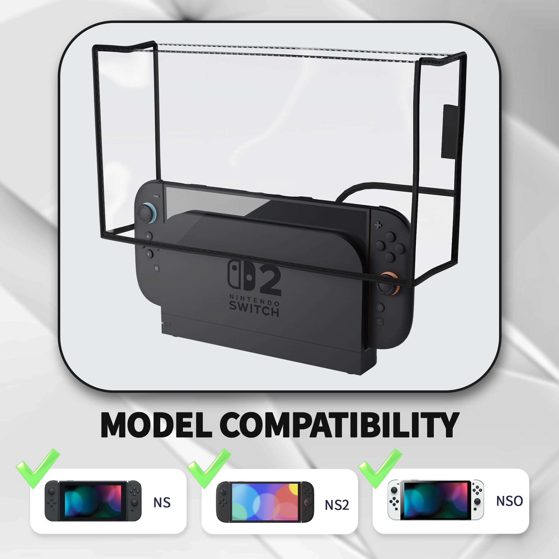 PlayVital Switch 2（2025年モデル）対応 ドック用PVC防塵カバー