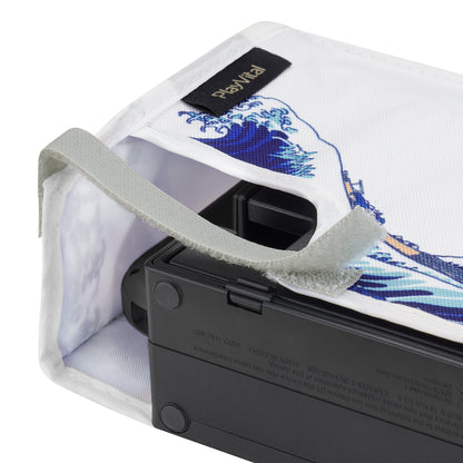 PlayVital 傷防止 防水ナイロンダストカバー NS Switch & 有機el充電ドック用【グレートウェブ】