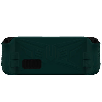 PlayVital Armor Series Protective Case for Steam Deck LCD, Soft Cover Silicone Protector for Steam Deck with Back Button Enhancement Designed & Thumb Grips Caps - Racing Green - XFSDP007 PlayVital