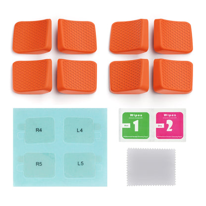 PlayVital Back Button Enhancement Set with 2 Different Thickness for Steam Deck LCD & OLED - Orange - PGSDM018 playvital