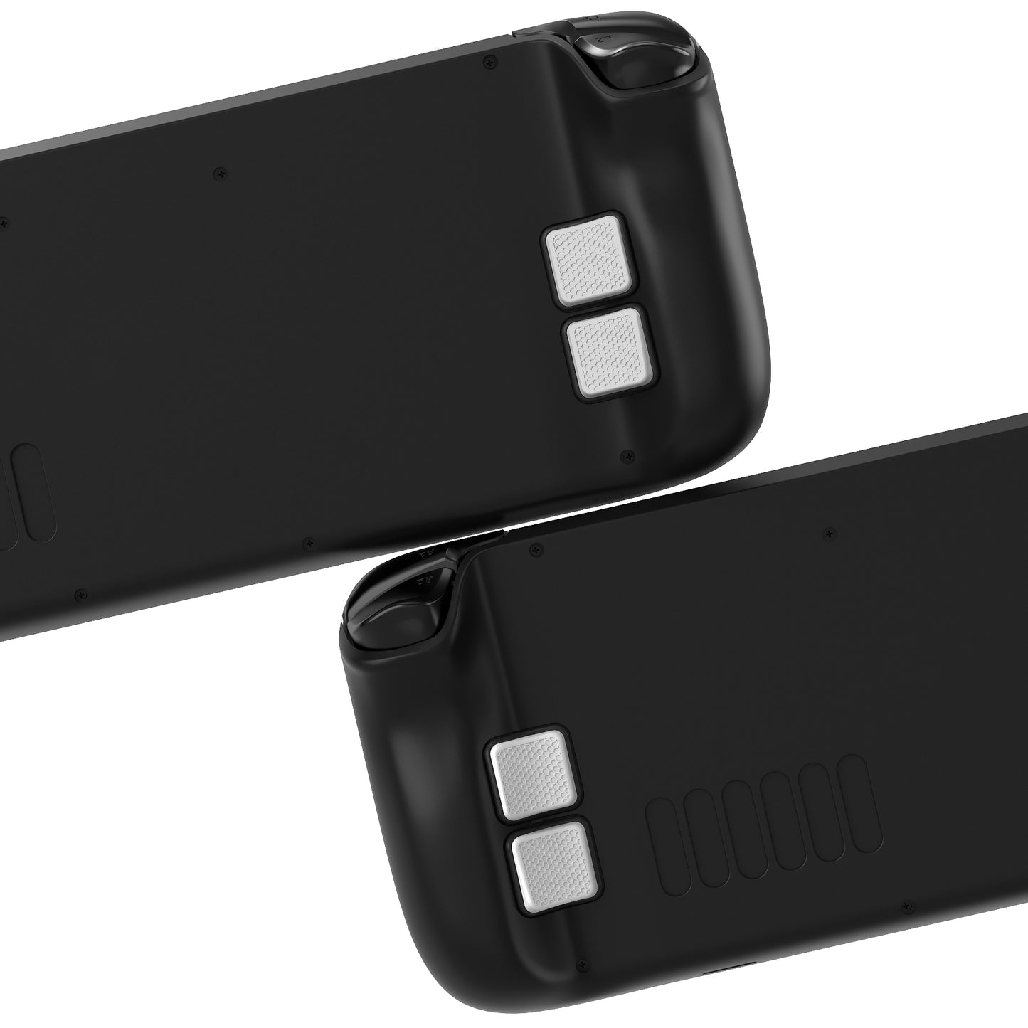 PlayVital  Steam Deck LCD & OLED 用バックボタン強化セット 2 つの異なる厚さ付き【 クールグレー】