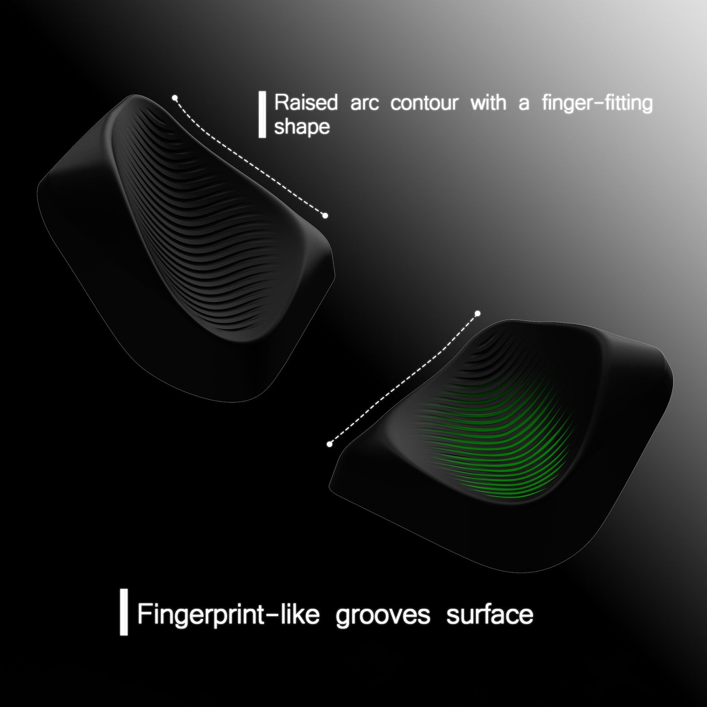 PlayVital Steam Deck用 バックボタン & ショルダーボタン トリガー強化セット LR延長トリガーグリップ + バックボタン改良アクセサリー（OLED / LCD対応）【ブラック】