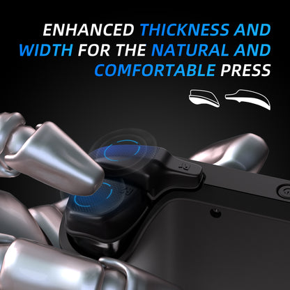 PlayVital Steam Deck用 バックボタン & ショルダーボタン トリガー強化セット LR延長トリガーグリップ + バックボタン改良アクセサリー（OLED / LCD対応）【ブラック】