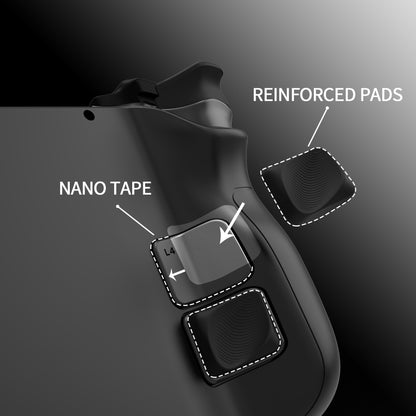 PlayVital Steam Deck用 バックボタン & ショルダーボタン トリガー強化セット LR延長トリガーグリップ + バックボタン改良アクセサリー（OLED / LCD対応）【ブラック】