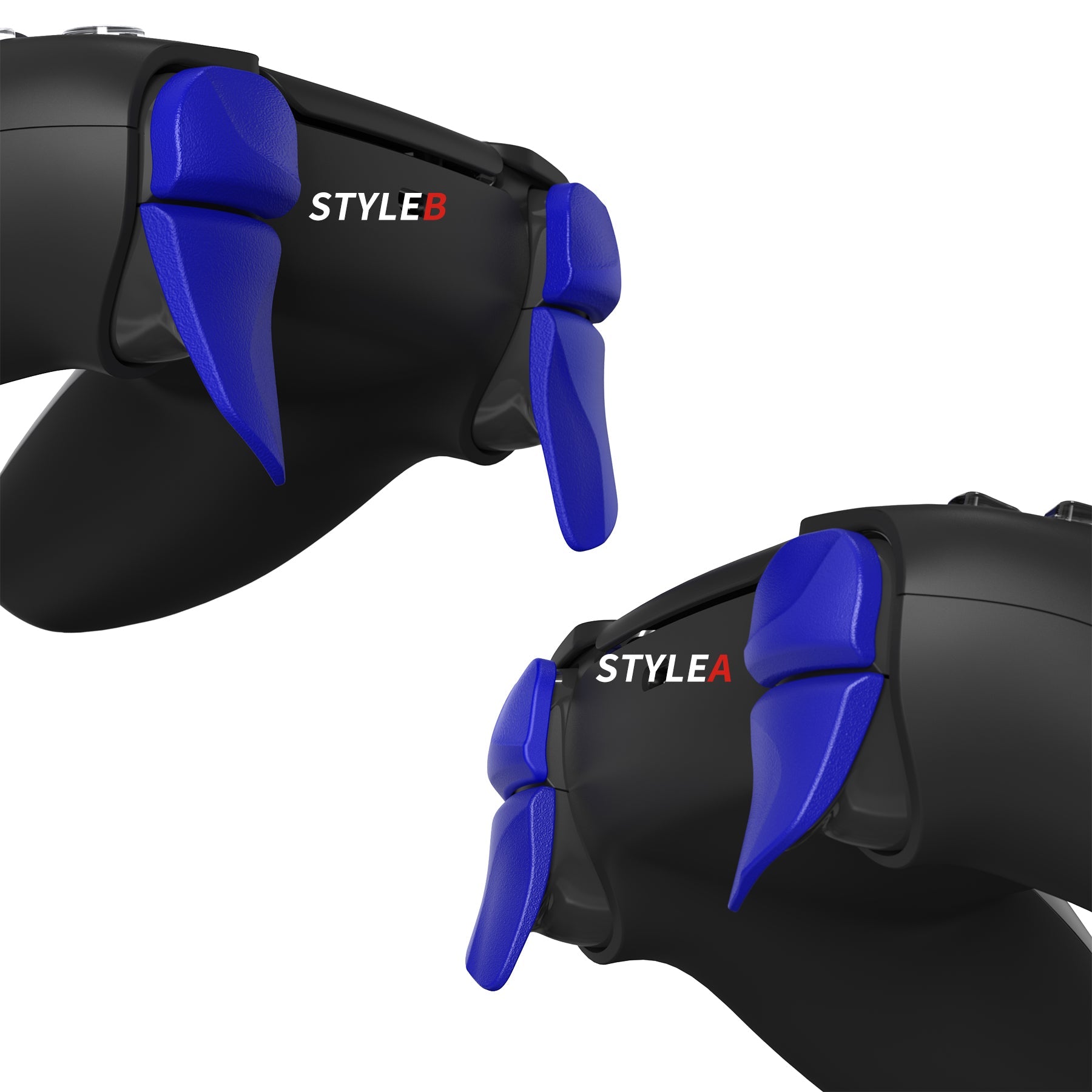 PlayVital Blade 2 Pair Shoulder Buttons Extension Triggers for PS5 & PS5 Edge Controller & PS Portal Remote Player - Blue - PFPJ153 PlayVital